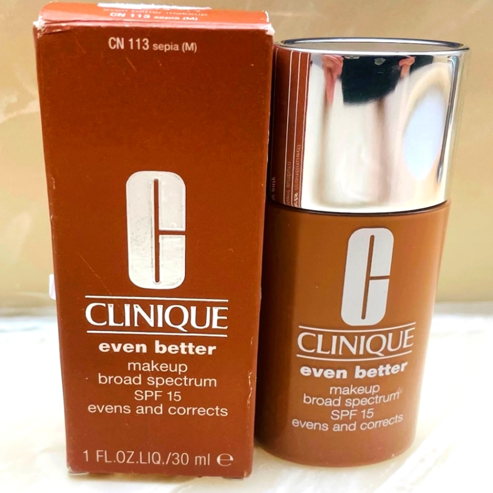 Clinique even better spf 15 foundation in CN113 Sepia